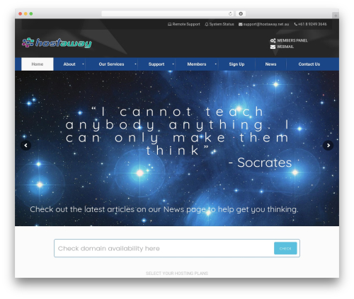 inHost WordPress theme - hostaway.net.au