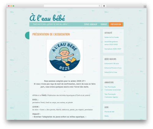 Something Fishy theme WordPress - aleaubebe.net