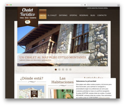 WordPress Theme 1329 WordPress theme design - alquilerchaletcantabria.com