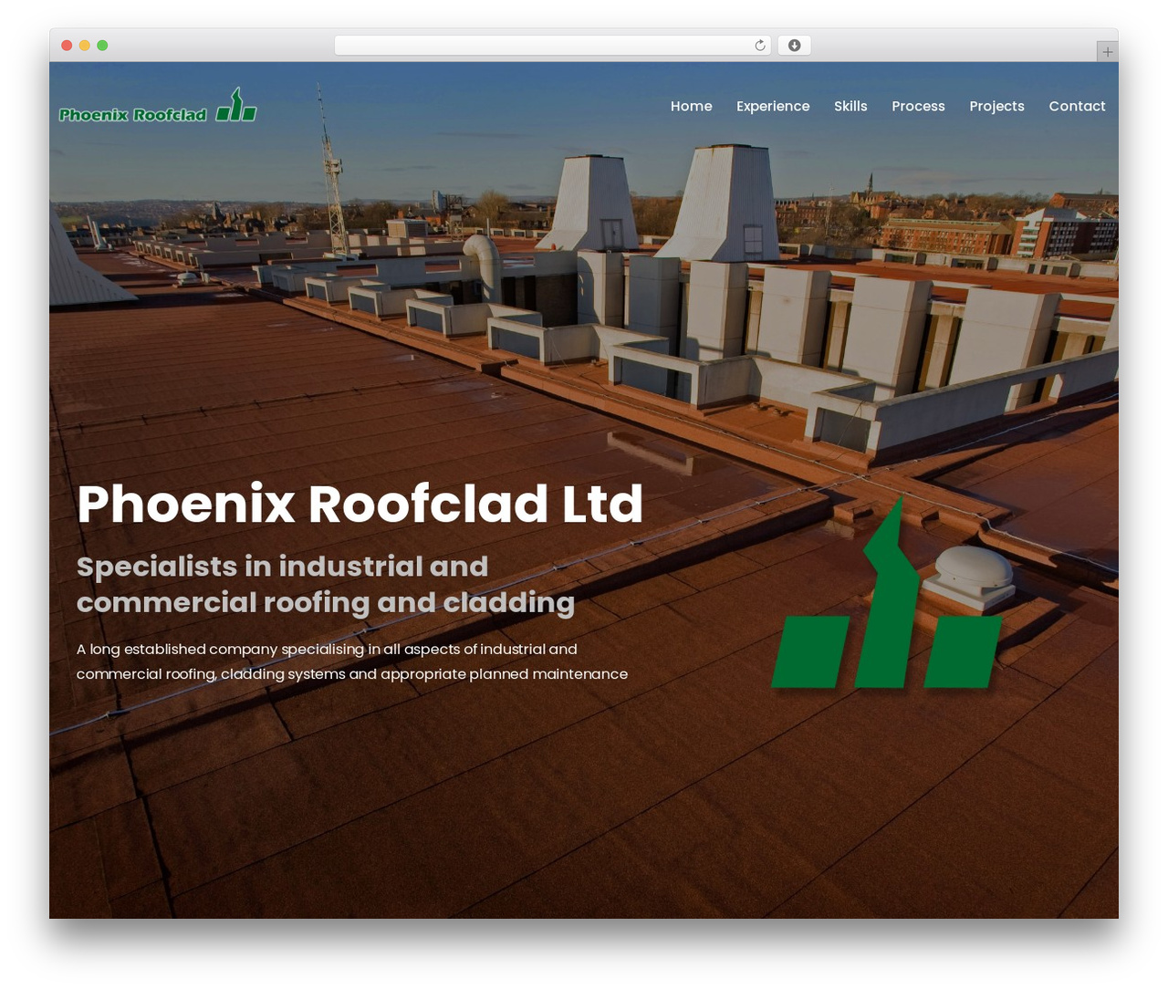 WordPress theme Arrival Me - phoenixroofclad.com