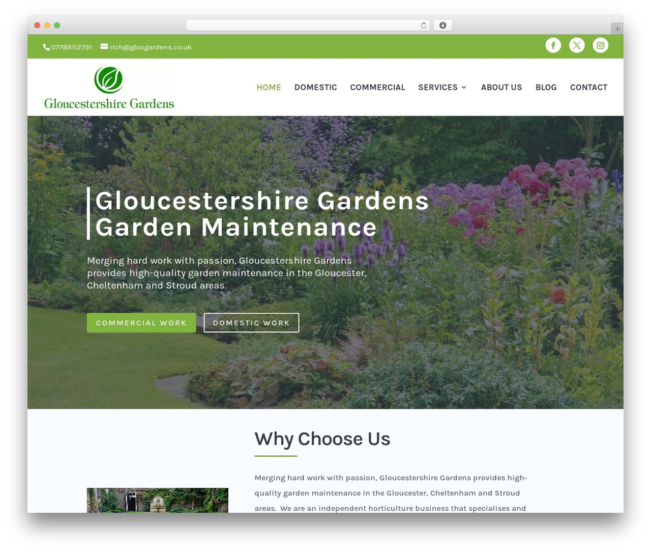 Divi theme WordPress - glosgardens.co.uk