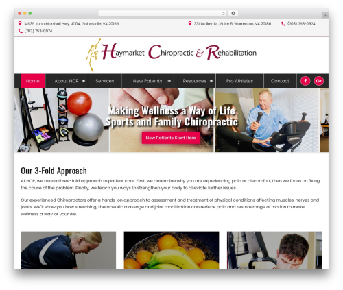 Dvteam WordPress plugin - haymarketchiropractic.com