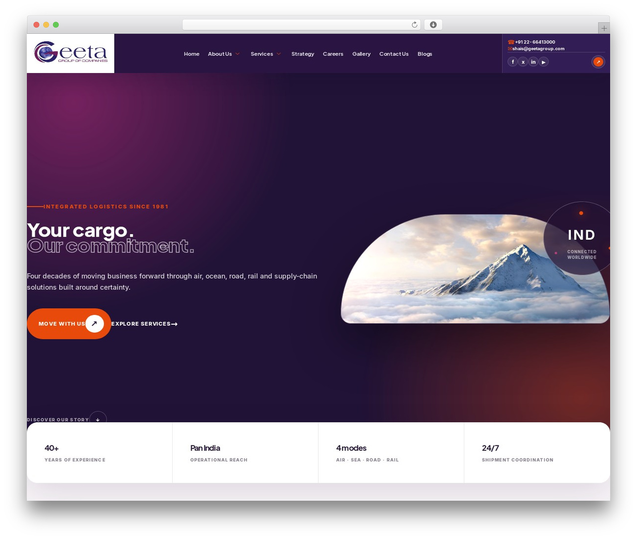 Logio WordPress theme - geetagroup.com