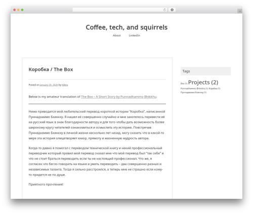 Noto Simple premium WordPress theme - pchelin.ca