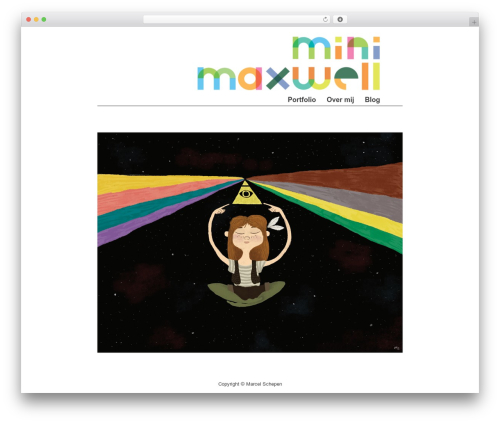 Sharpfolio WordPress portfolio theme - minimaxwell.nl