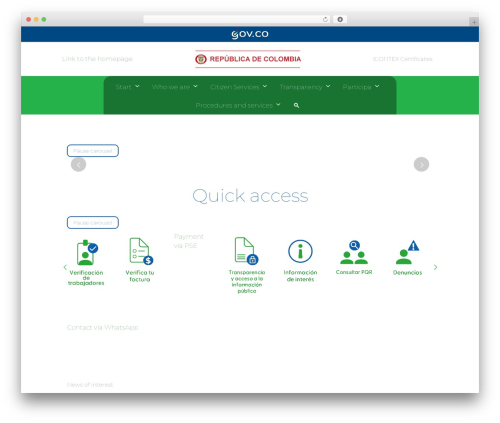 Divi breadcrumbs module WordPress plugin - empas.gov.co