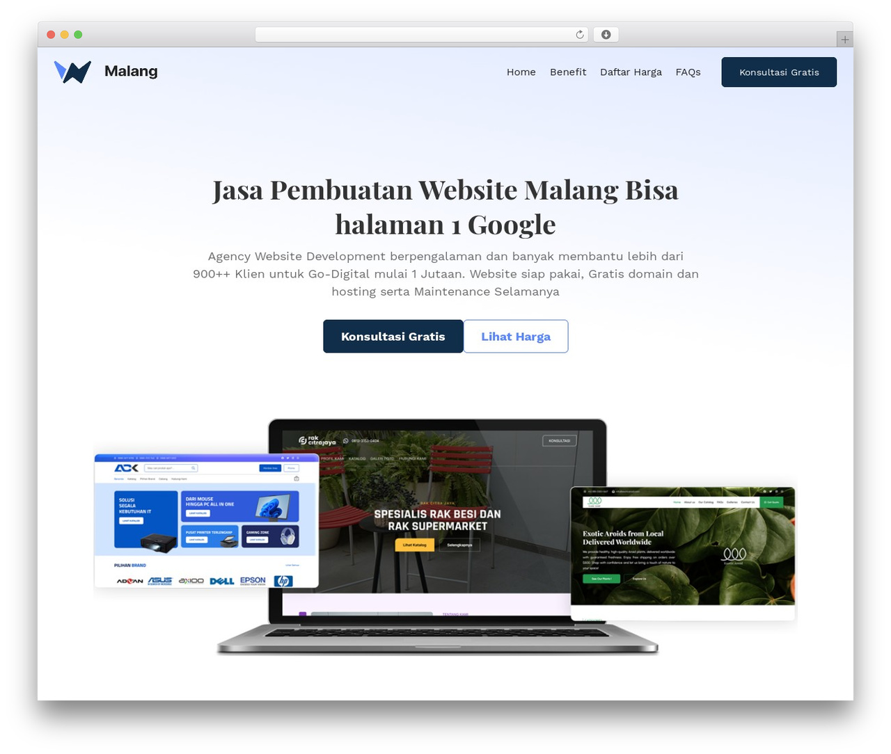 WordPress theme Jaster Basic - jasawebsitemalang.com