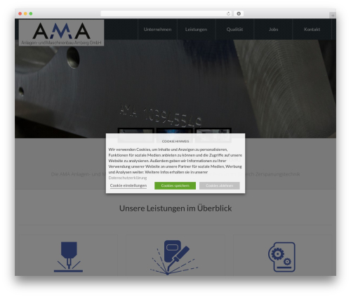 Cherry parallax WordPress plugin - ama-zerspanungstechnik.de