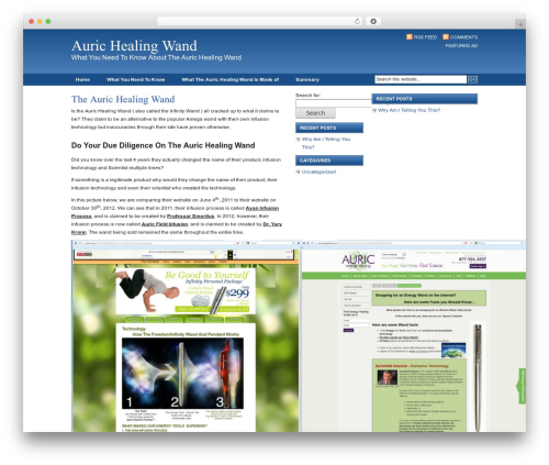 WordPress theme Revolution Code Blue - aurichealingwand.com