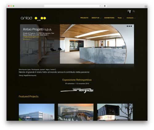 WordPress theme Terso - antaoprogetti.com
