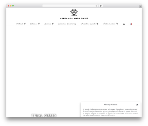 WordPress theme X - ashtangayogaparis.fr