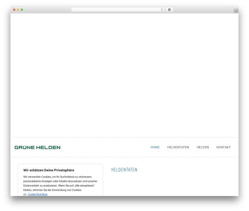 WP theme Page Builder Framework - gruenehelden.de