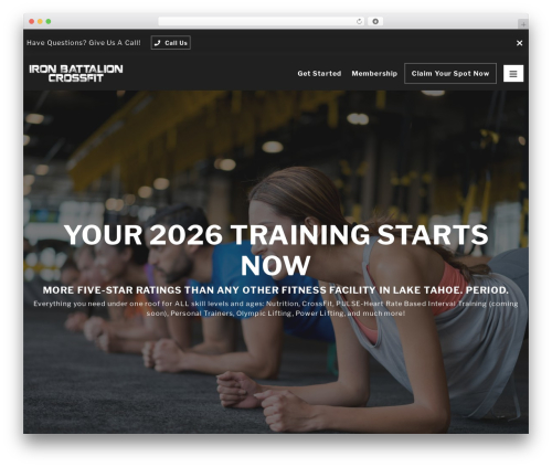 321GoMaster gym WordPress theme - ironbattalion.com