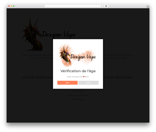 Age Verification (dispensary-age-verification) free WordPress plugin - dragon-vape.ch