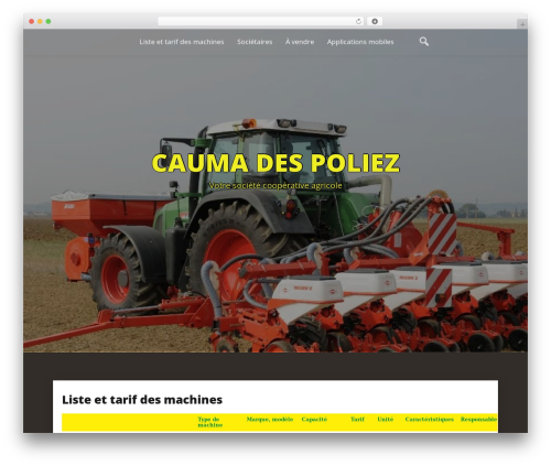 Fast Press theme WordPress - saumadespoliez.ch