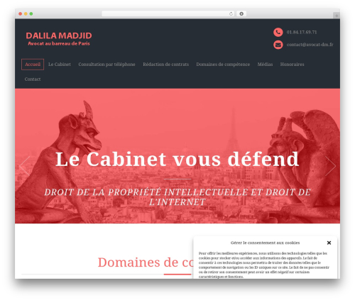 Lawyers WordPress theme - www.avocat-dm.fr