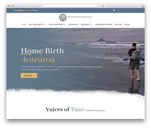 Theme WordPress Divi - homebirth.org.nz
