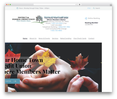 WealthCo WP theme - district6fcu.com