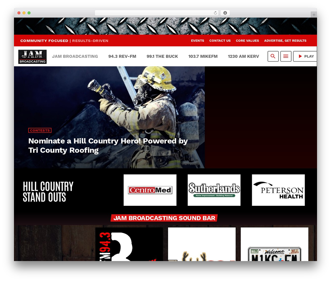 WordPress theme ProRadio - jambroadcasting.com