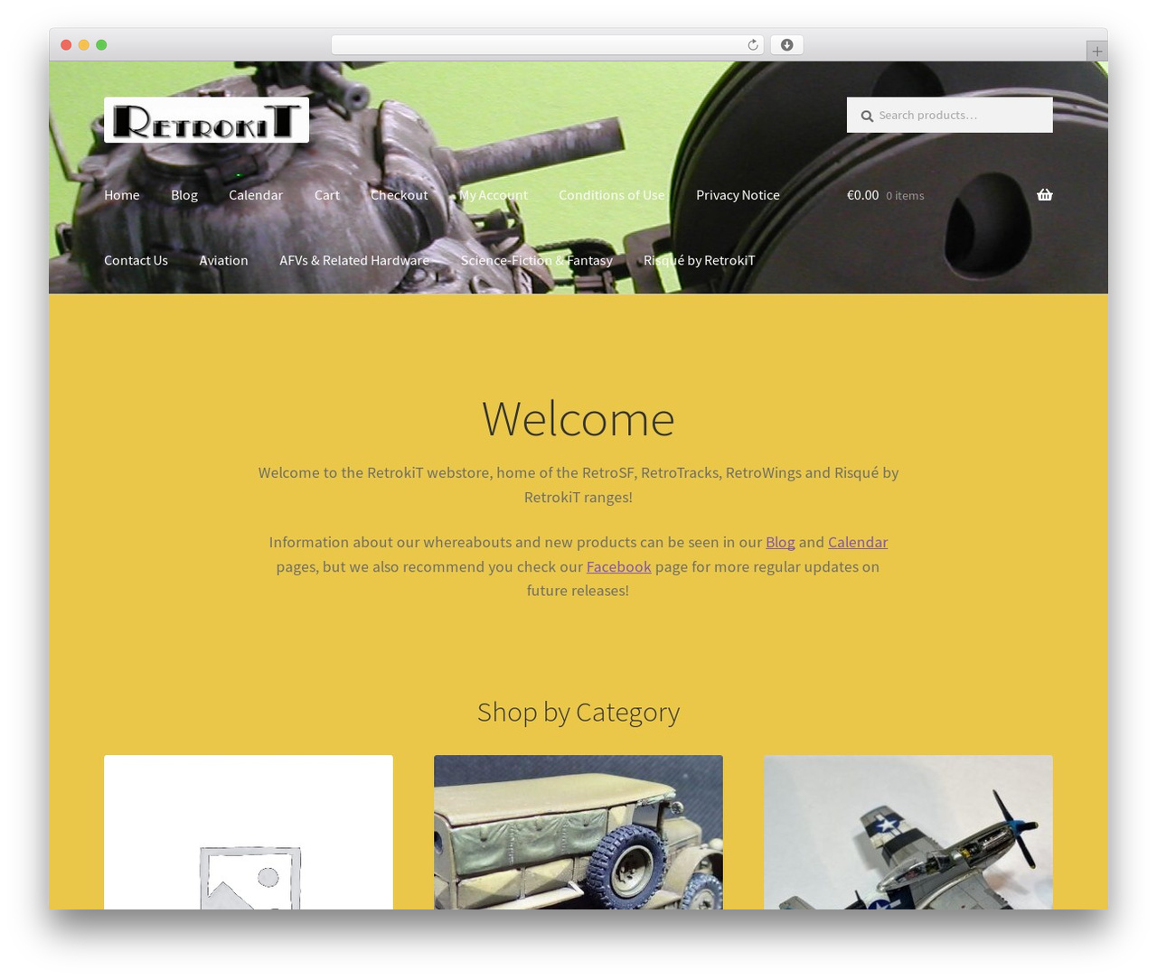 WordPress theme Storefront - retrokitonline.net