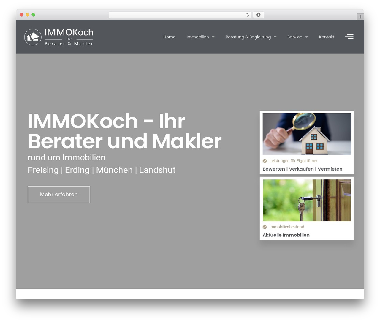 Hello Elementor WordPress website theme - immokoch-wow.de