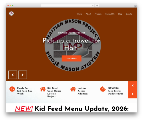 Savelife theme WordPress - haitianmasonproject.com