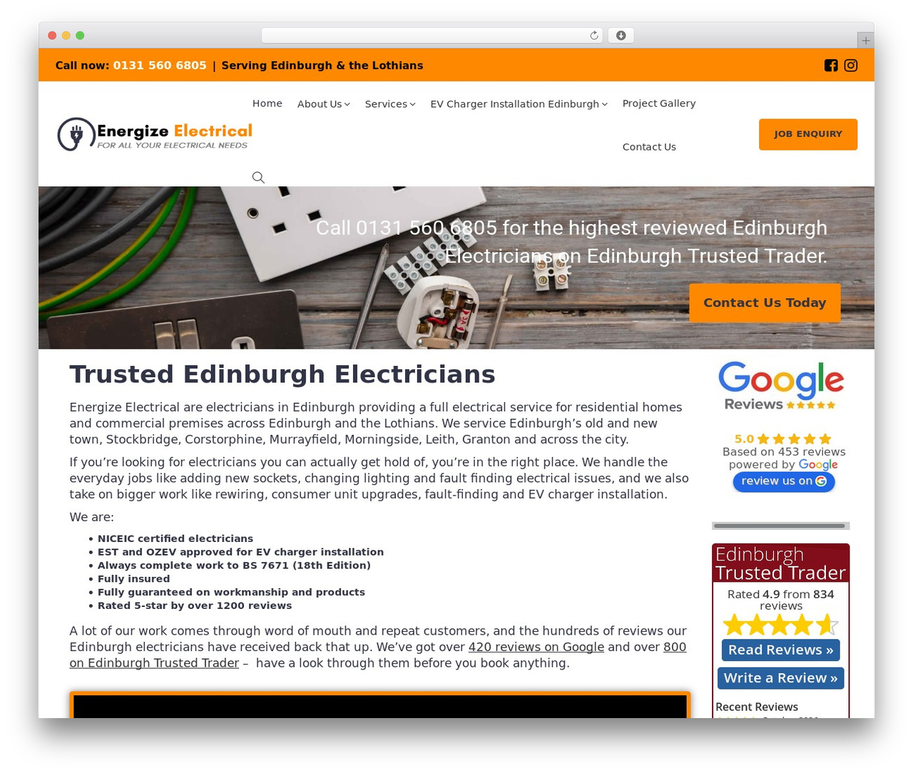 Windfall Child theme WordPress - energizeelectrical.co.uk