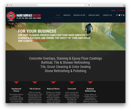 WordPress theme cherry - hardsurfacerescue.com