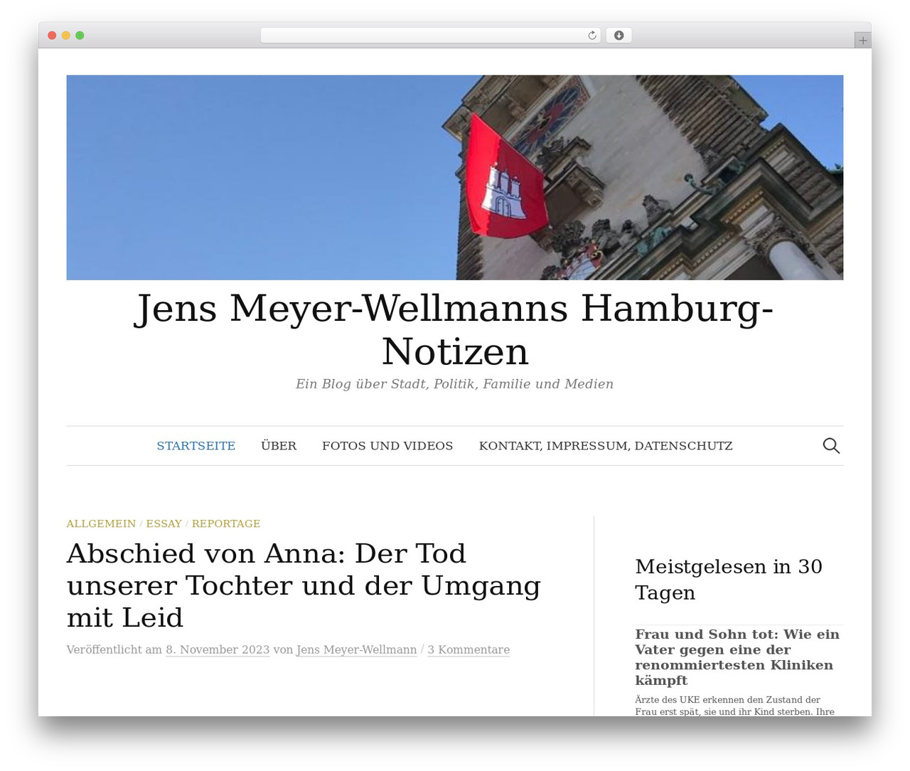 WordPress theme Graphy - hamburgnotizen.de WordPress theme Graphy - hamburgnotizen.de