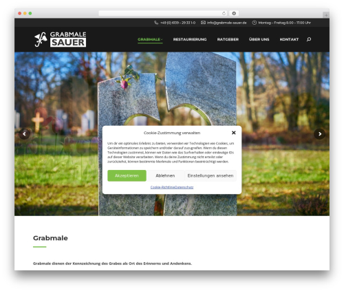 WordPress theme The7 - grabmale-sauer.de