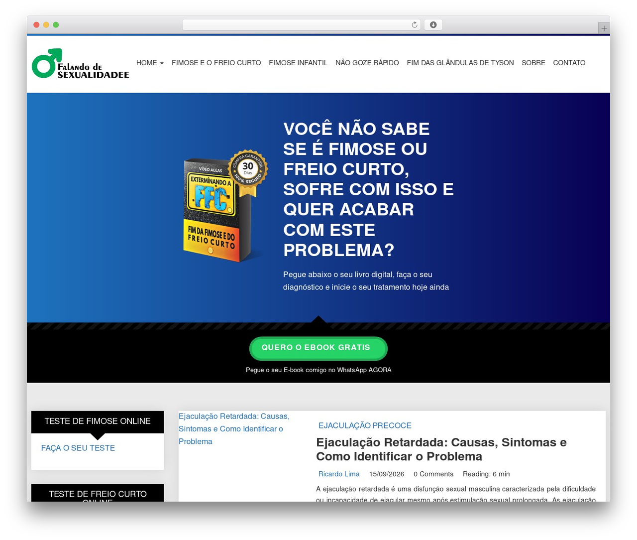 WordPress theme Wolf WP - falandodesexualidade.com WordPress theme Wolf WP - falandodesexualidade.com