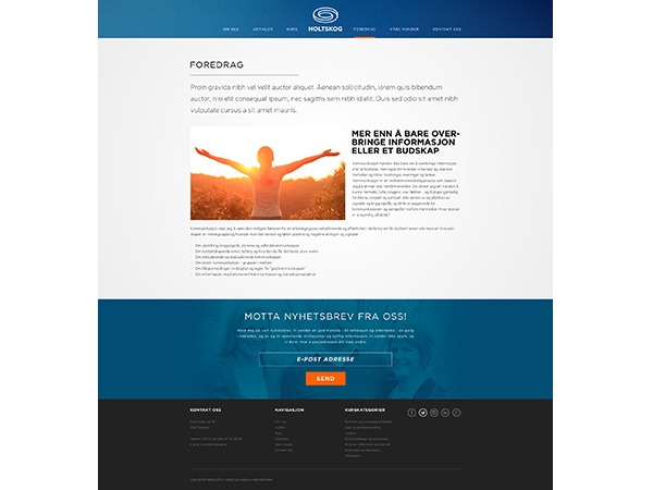 WordPress website theme Holtskog WordPress website theme Holtskog