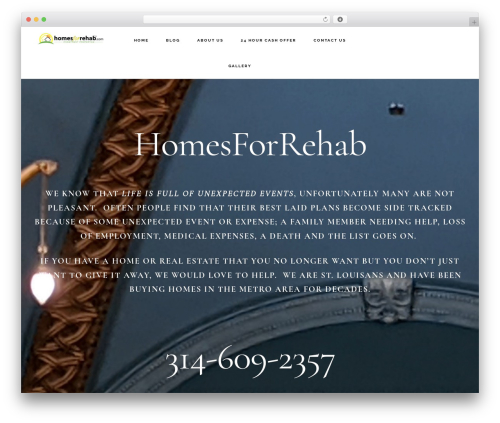 Best WordPress theme Genesis - homesforrehab.com