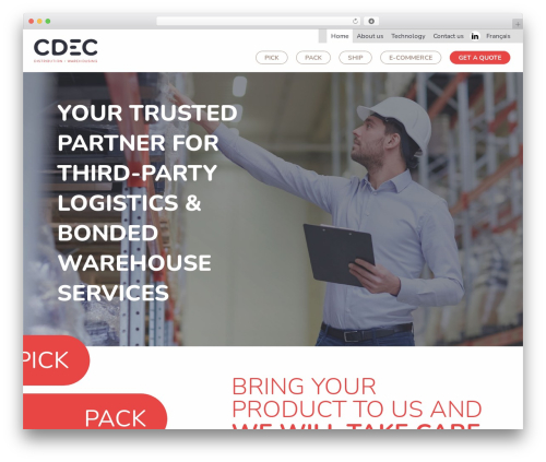 CDEC - Custom theme WordPress theme - cdecinc.ca