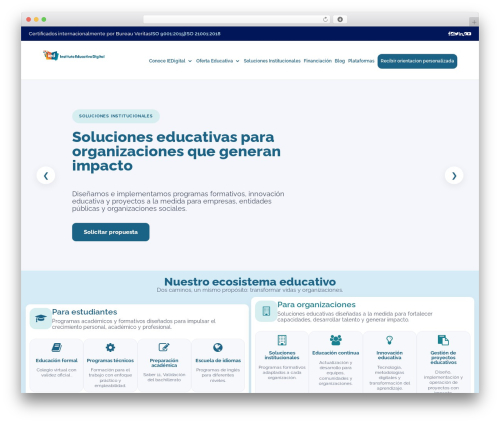Divi2 WordPress theme - iedigital.edu.co