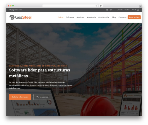 Lambda WordPress theme - gessteel.com
