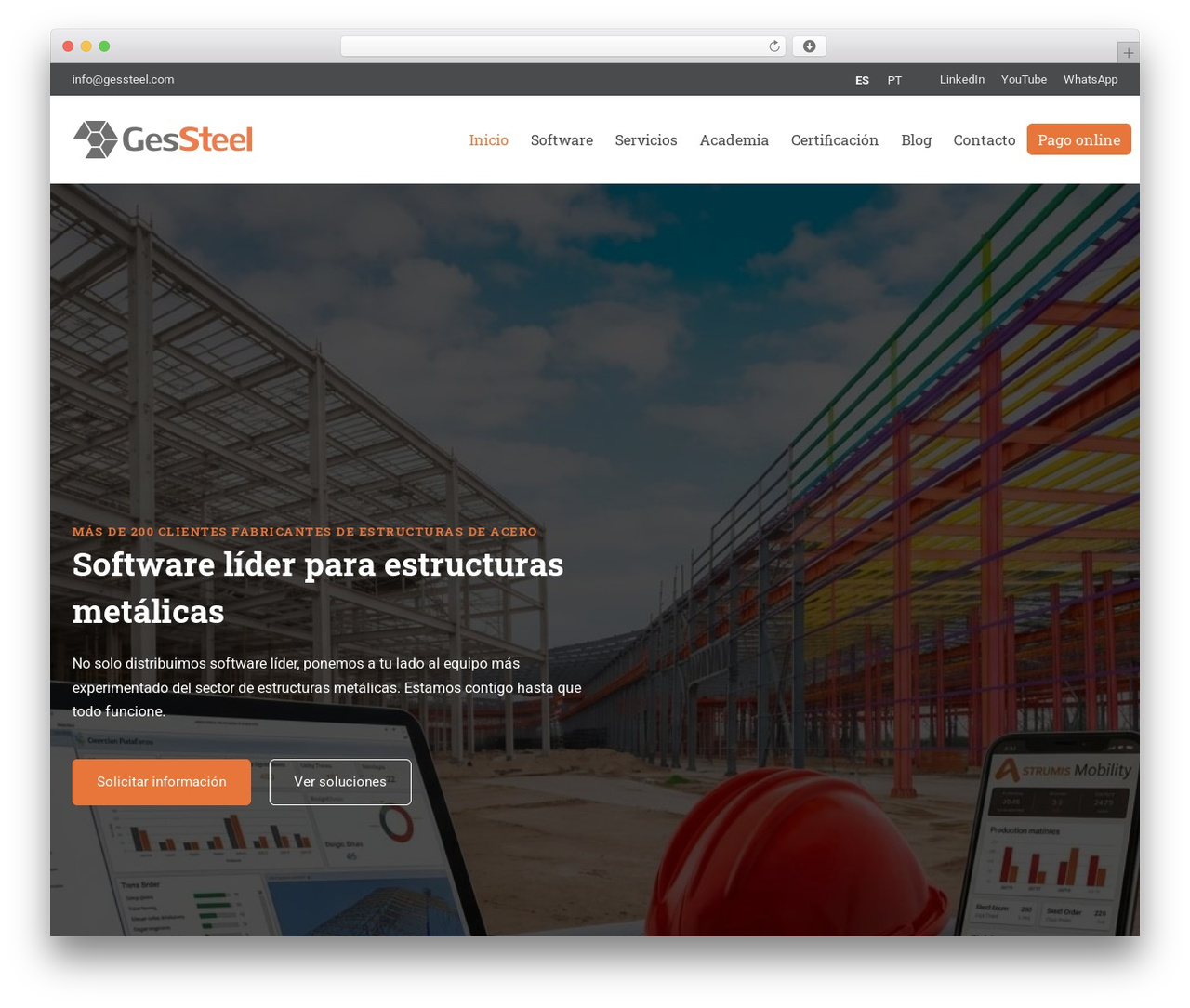 Lambda WordPress theme - gessteel.com