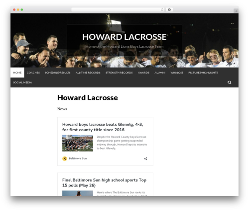 Simone WordPress theme design - howardlax.com Simone WordPress theme design - howardlax.com