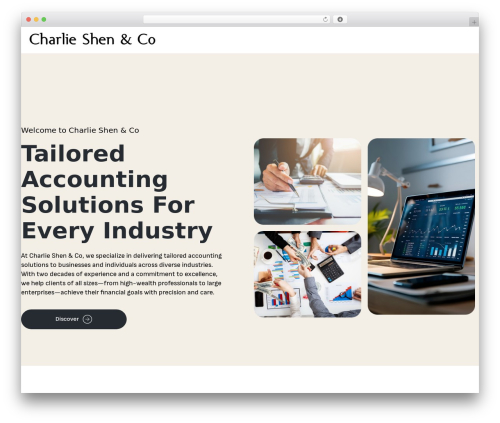 Theme WordPress Cryptical - shenaccounting.com.au