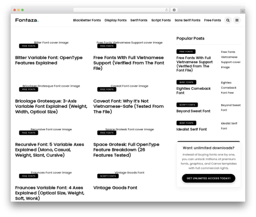 Theme WordPress Disto - fontaza.com
