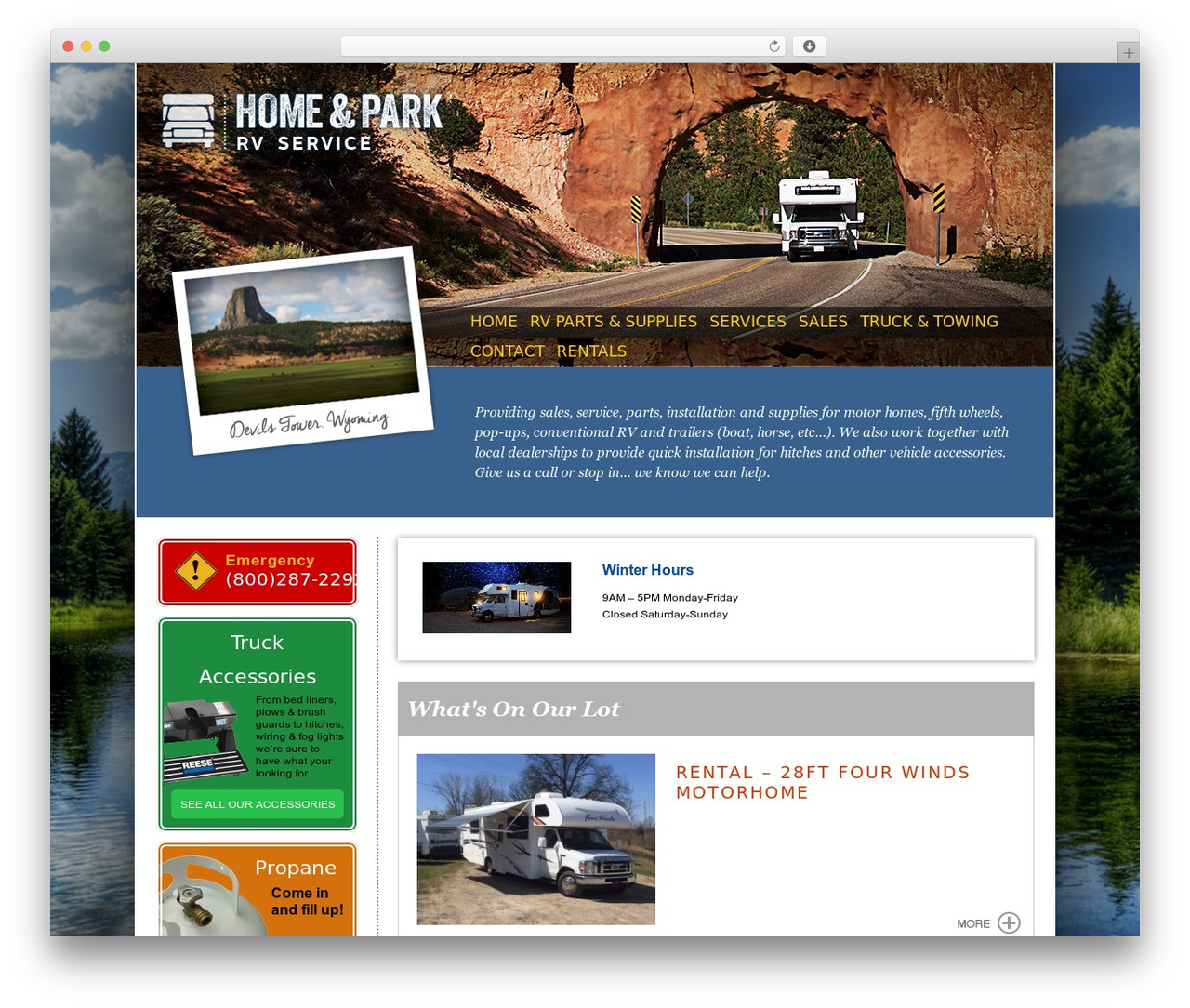 Toolbox WordPress theme - homeandparkrv.com