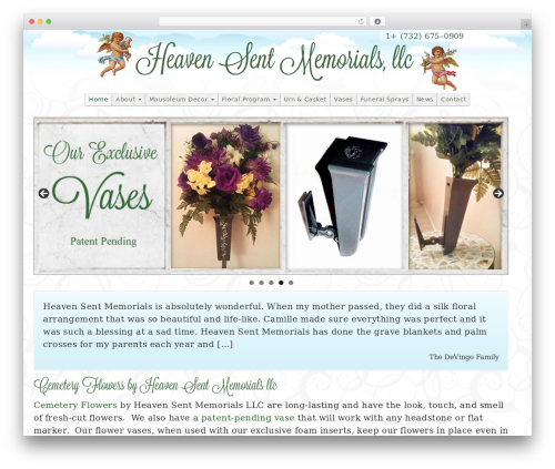 WordPress theme DevDmBootstrap3 - heavensentmemorials.com