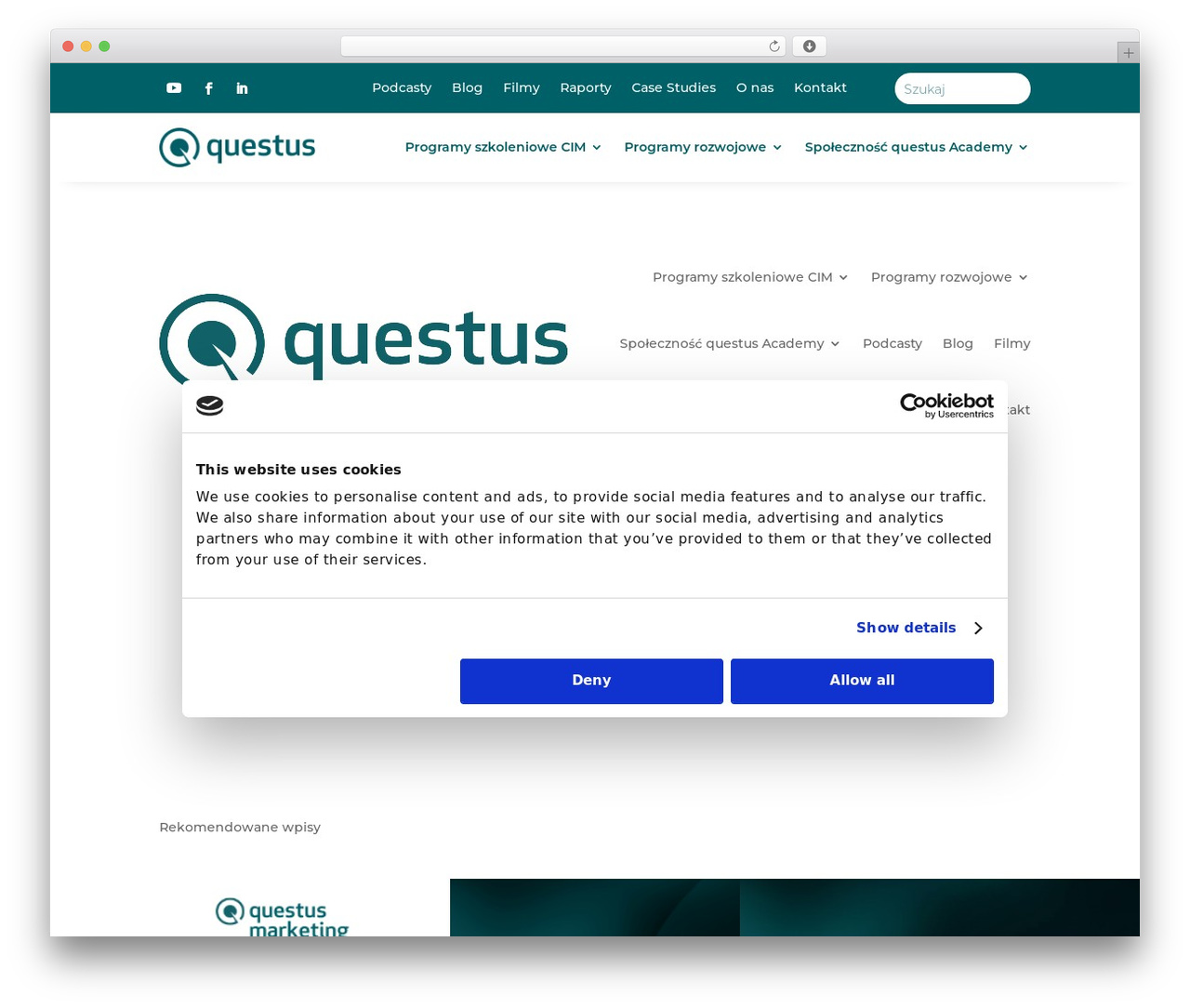 WordPress theme Divi - questus.pl