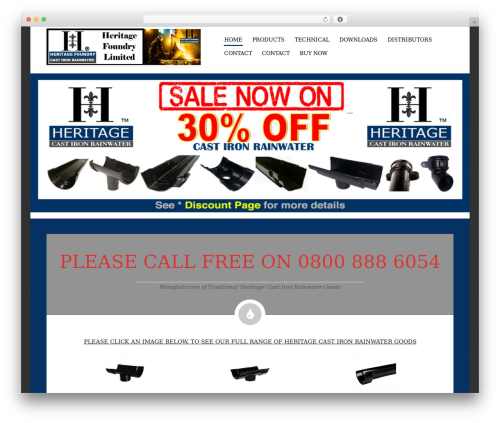 WordPress theme Simplissimo - heritagecastironrainwater.co.uk