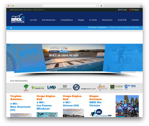 WordPress theme Sport - bmxsaintevictoire.com