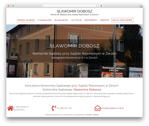 Zeroerror Lite Child WordPress theme design - zary-komornik.pl