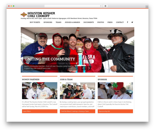 BBQ WordPress theme design - houstonkosherchilicookoff.com