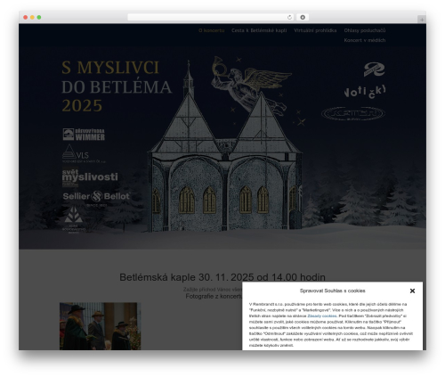 Divi theme WordPress - vanocesmyslivci.cz