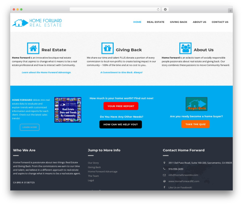 Leco client portal WordPress plugin - homeforwardre.com