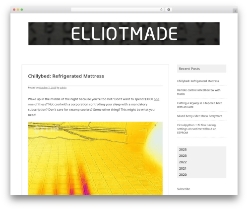Noto Simple WordPress theme - elliotmade.com